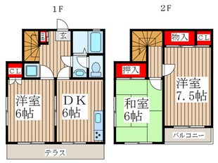 ステラ小峰Bの物件間取画像